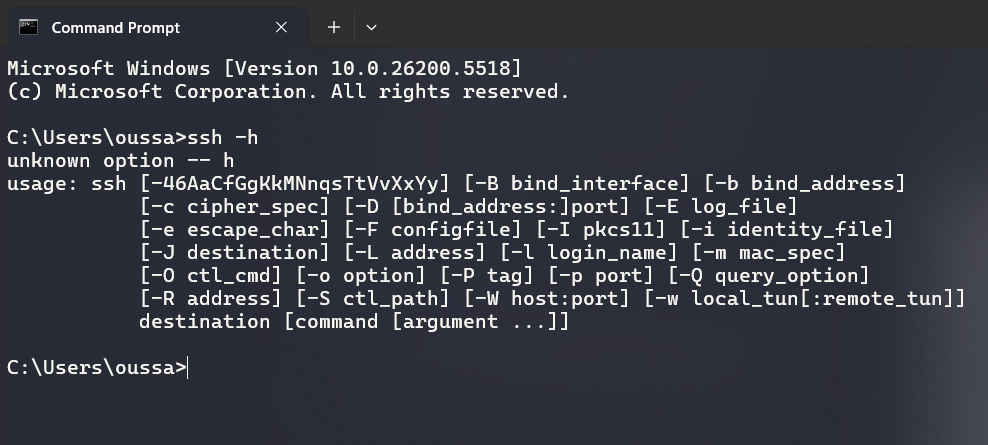 ssh